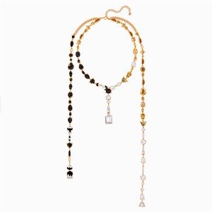 Swarovski Manor Strandage, Multi-colored, Rose-gold Necklace